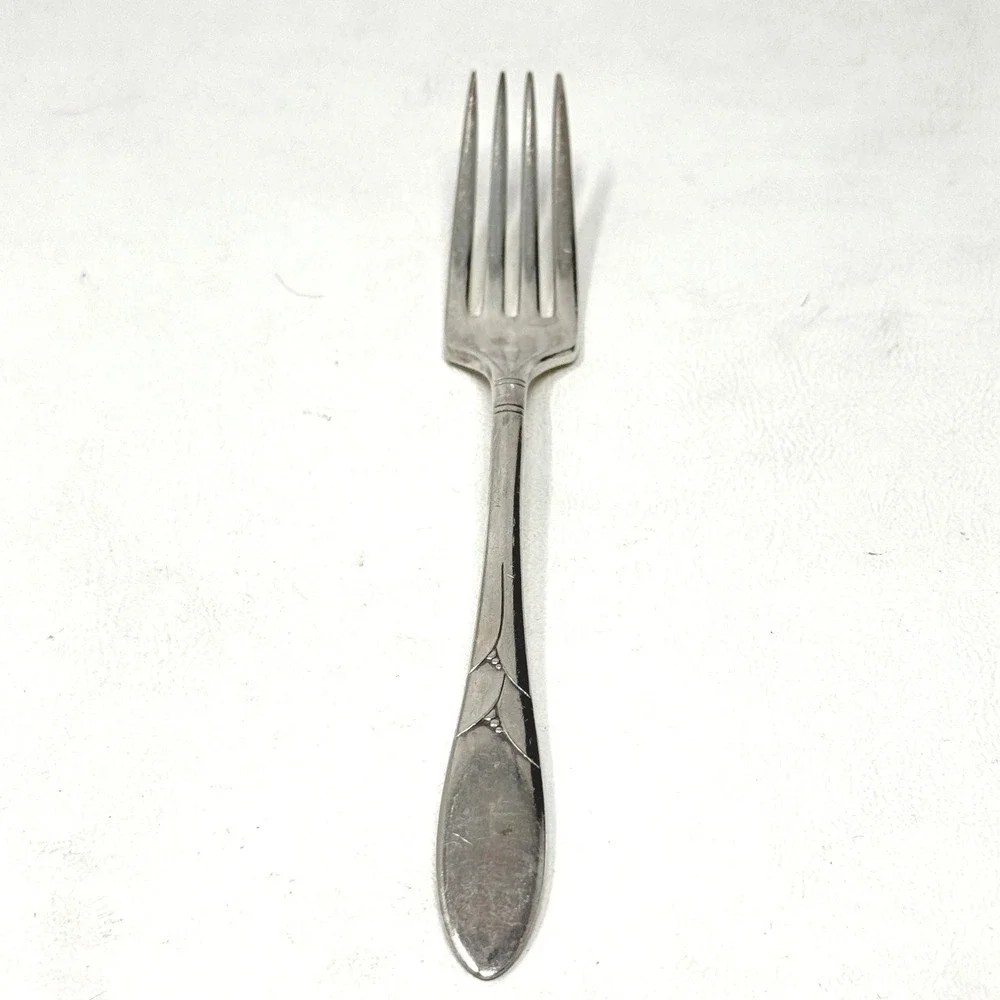 Lady Hamilton Oneida 1932 Silverplate 6 Pc 2 Ea French Knife Dinner Fork Spoon